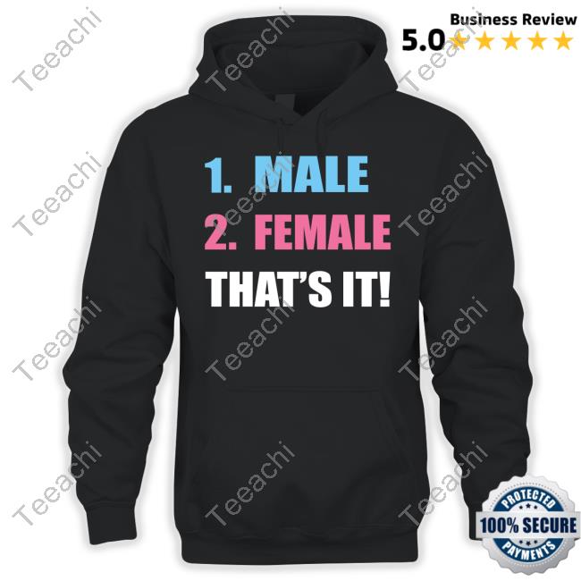 1 Male 2 Female That's It Shirts