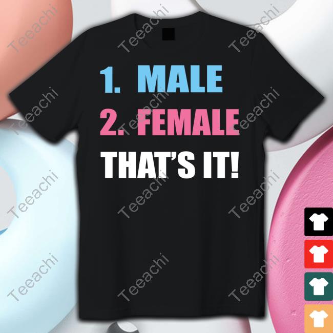 Derek Blighe 1 Male 2 Female That's It T Shirt